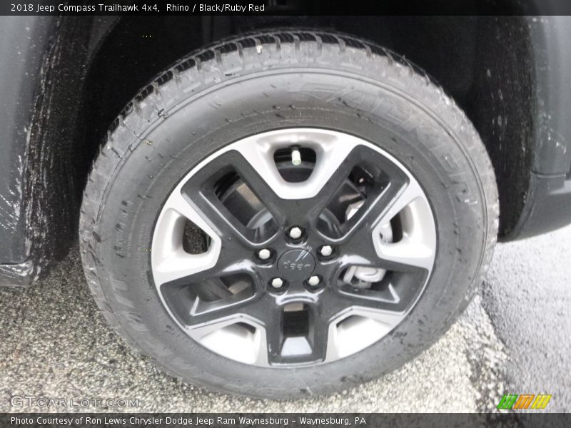 Rhino / Black/Ruby Red 2018 Jeep Compass Trailhawk 4x4