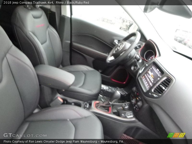 Rhino / Black/Ruby Red 2018 Jeep Compass Trailhawk 4x4