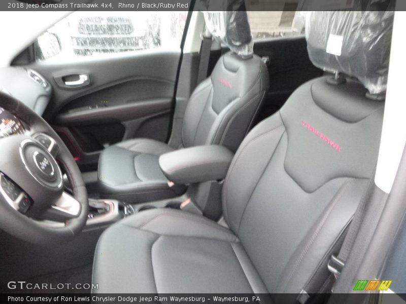 Rhino / Black/Ruby Red 2018 Jeep Compass Trailhawk 4x4