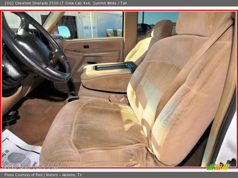 Summit White / Tan 2002 Chevrolet Silverado 2500 LT Crew Cab 4x4