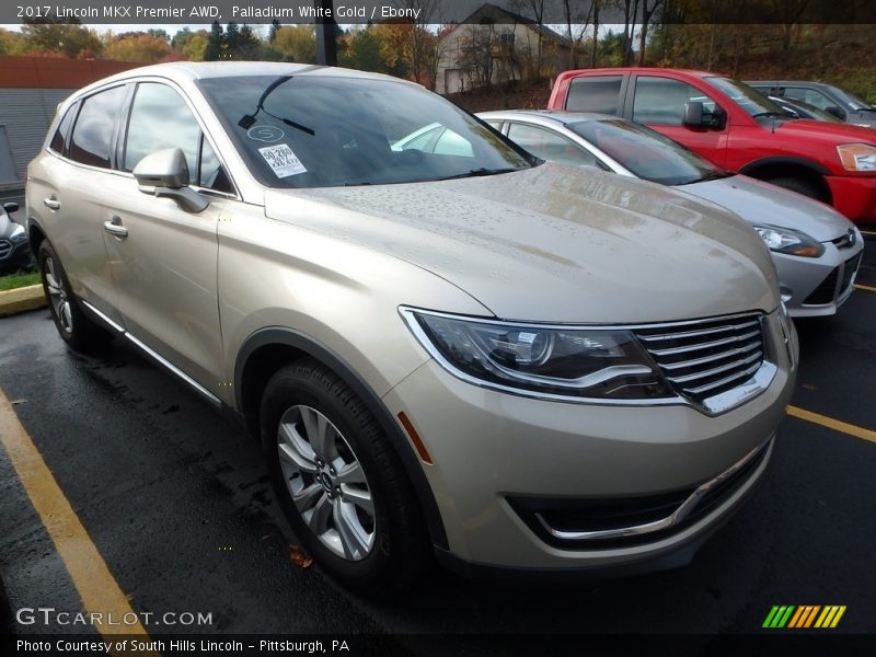 Palladium White Gold / Ebony 2017 Lincoln MKX Premier AWD