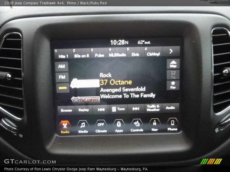 Rhino / Black/Ruby Red 2018 Jeep Compass Trailhawk 4x4