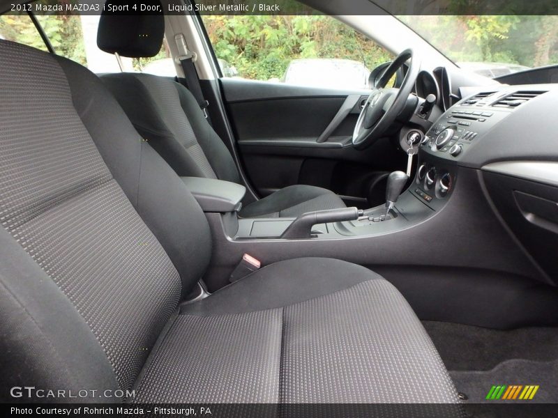 Liquid Silver Metallic / Black 2012 Mazda MAZDA3 i Sport 4 Door