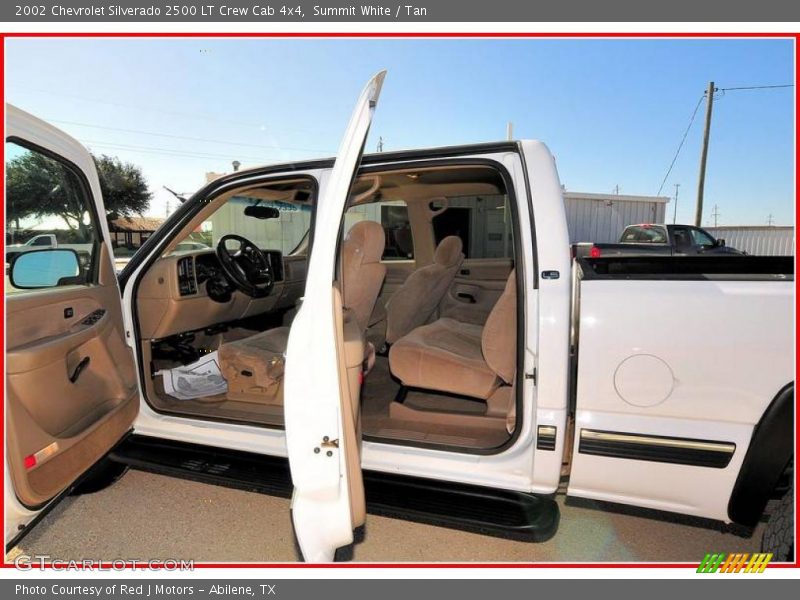 Summit White / Tan 2002 Chevrolet Silverado 2500 LT Crew Cab 4x4