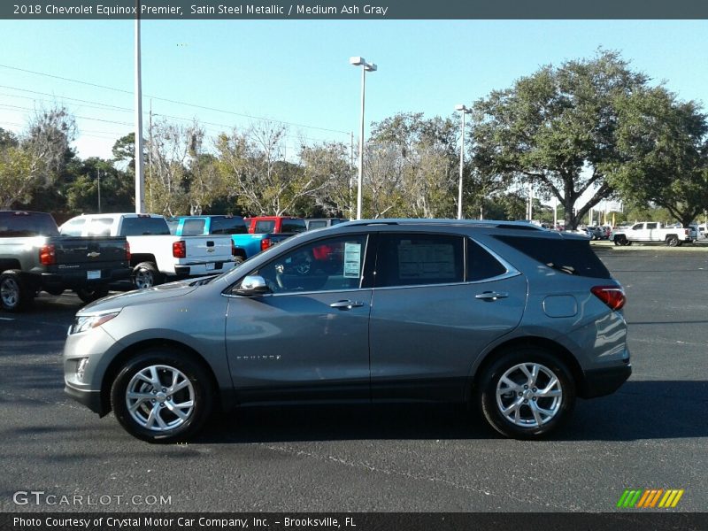 Satin Steel Metallic / Medium Ash Gray 2018 Chevrolet Equinox Premier