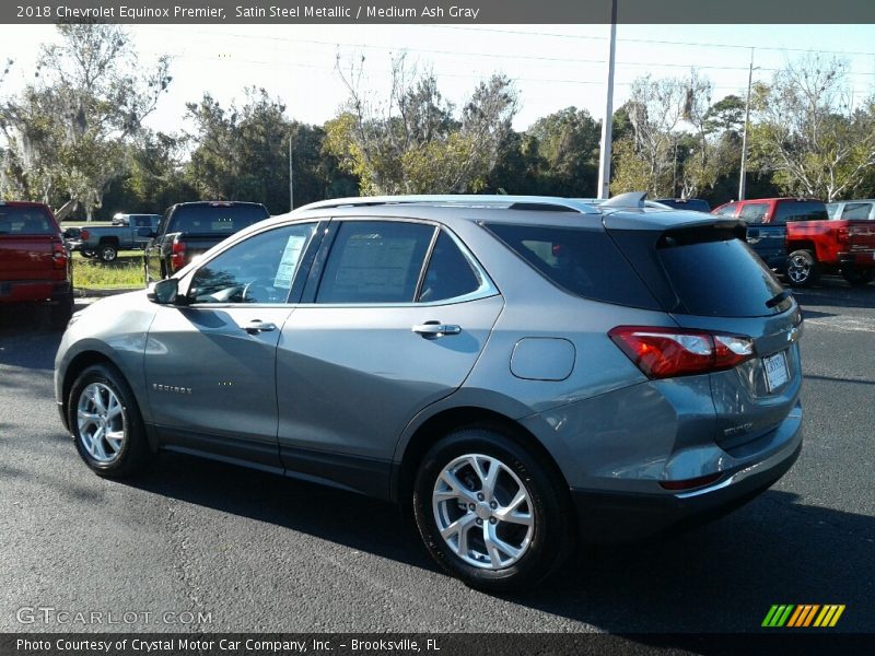 Satin Steel Metallic / Medium Ash Gray 2018 Chevrolet Equinox Premier