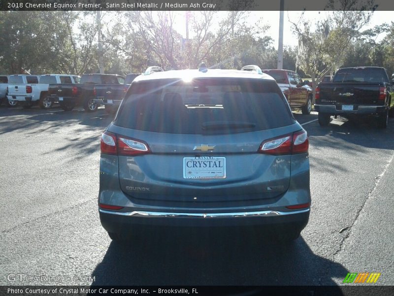 Satin Steel Metallic / Medium Ash Gray 2018 Chevrolet Equinox Premier