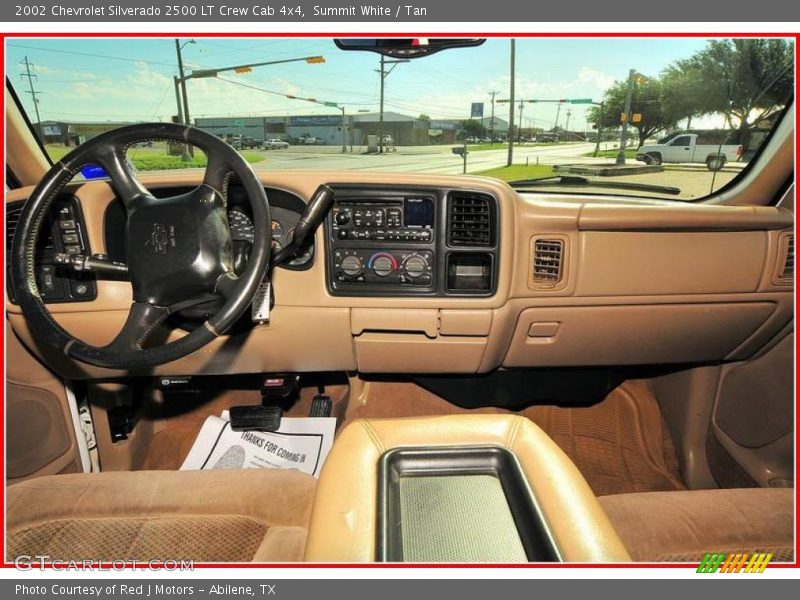 Summit White / Tan 2002 Chevrolet Silverado 2500 LT Crew Cab 4x4