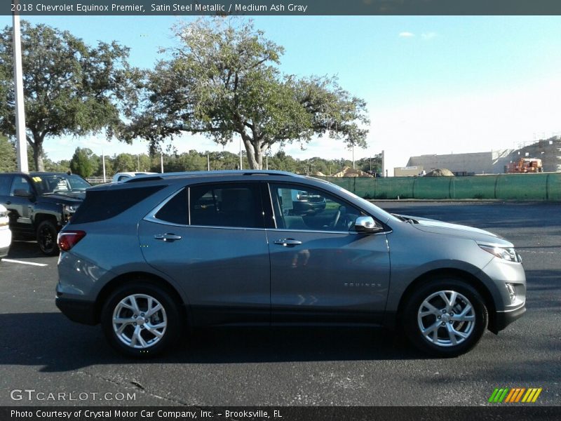 Satin Steel Metallic / Medium Ash Gray 2018 Chevrolet Equinox Premier