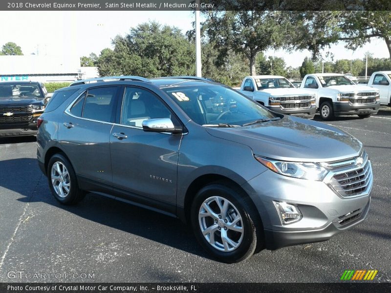 Satin Steel Metallic / Medium Ash Gray 2018 Chevrolet Equinox Premier