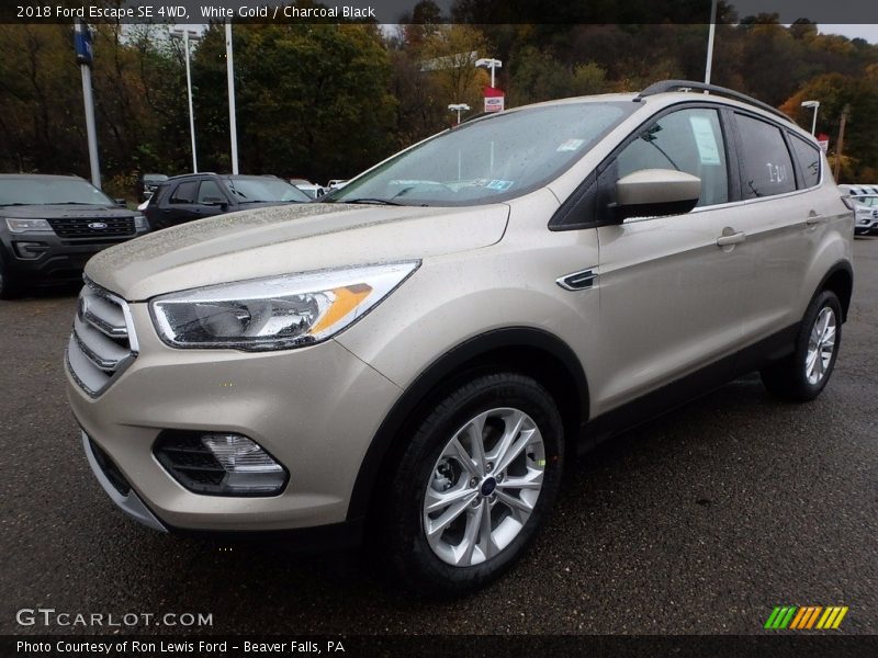 White Gold / Charcoal Black 2018 Ford Escape SE 4WD