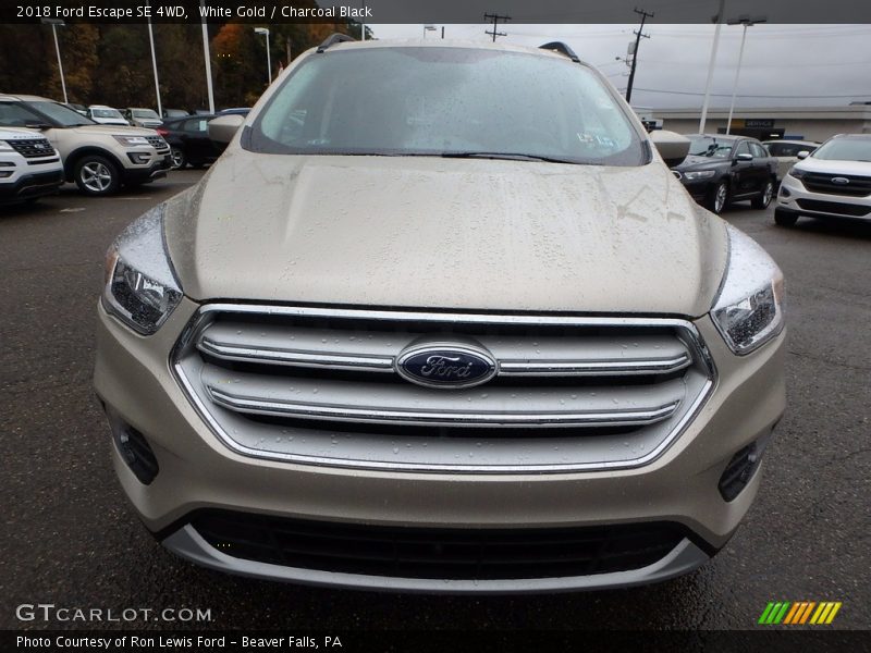 White Gold / Charcoal Black 2018 Ford Escape SE 4WD