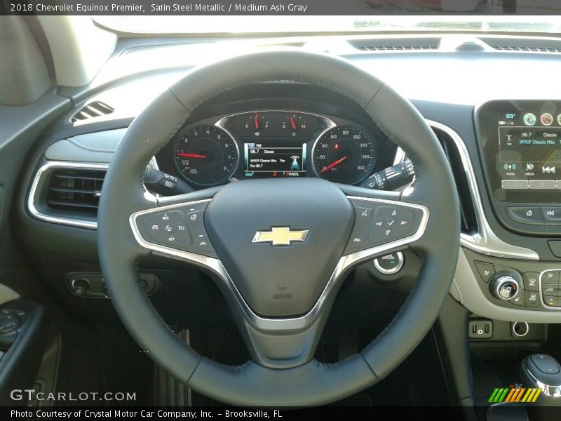 Satin Steel Metallic / Medium Ash Gray 2018 Chevrolet Equinox Premier