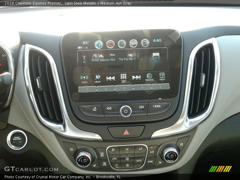 Satin Steel Metallic / Medium Ash Gray 2018 Chevrolet Equinox Premier