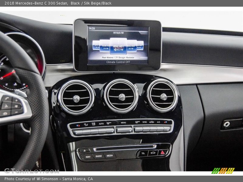 Black / Silk Beige/Black 2018 Mercedes-Benz C 300 Sedan