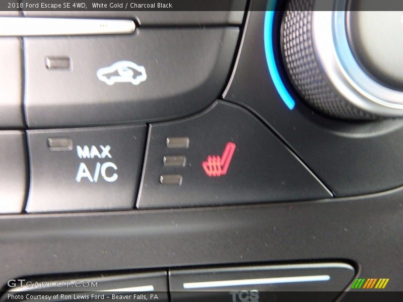 White Gold / Charcoal Black 2018 Ford Escape SE 4WD
