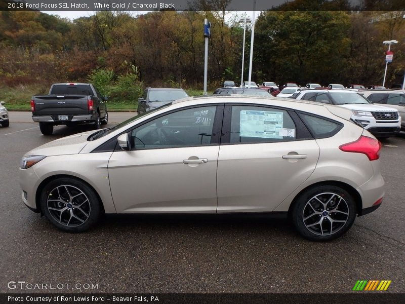  2018 Focus SEL Hatch White Gold