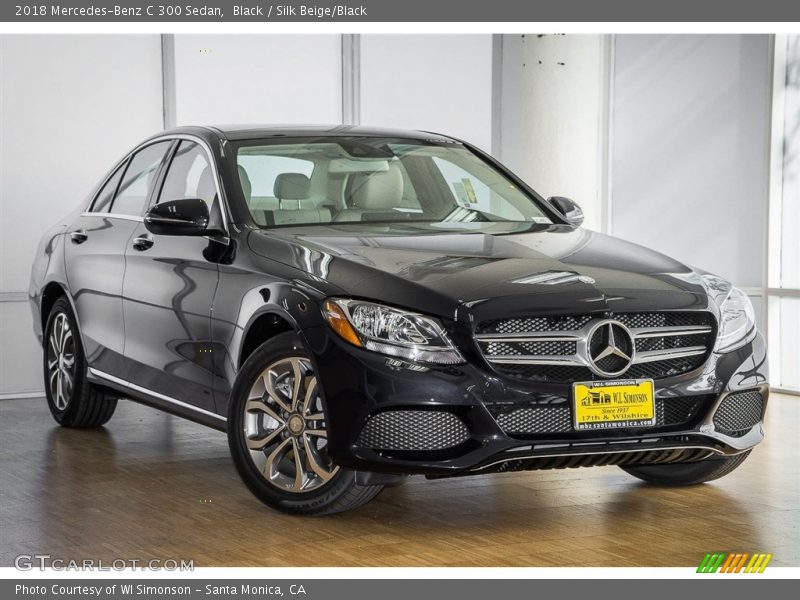 Black / Silk Beige/Black 2018 Mercedes-Benz C 300 Sedan