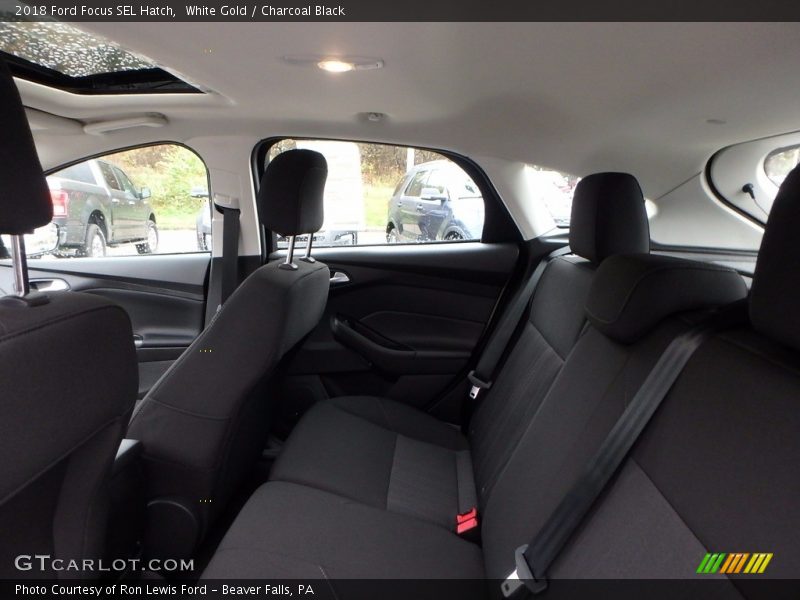 White Gold / Charcoal Black 2018 Ford Focus SEL Hatch
