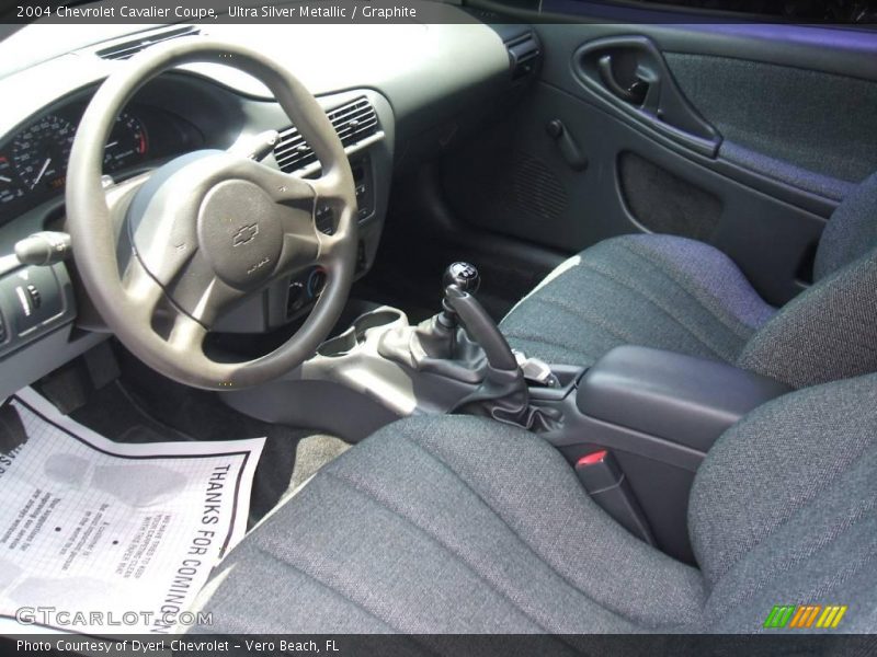 Ultra Silver Metallic / Graphite 2004 Chevrolet Cavalier Coupe