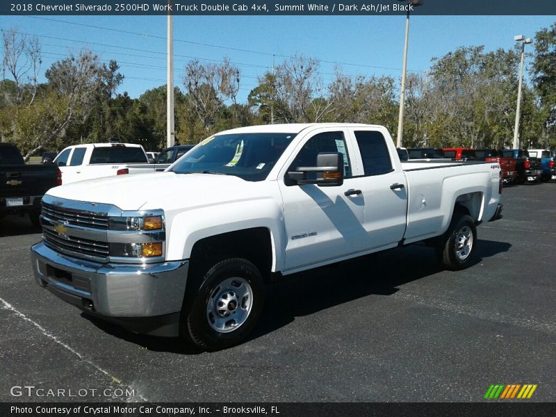 Summit White / Dark Ash/Jet Black 2018 Chevrolet Silverado 2500HD Work Truck Double Cab 4x4