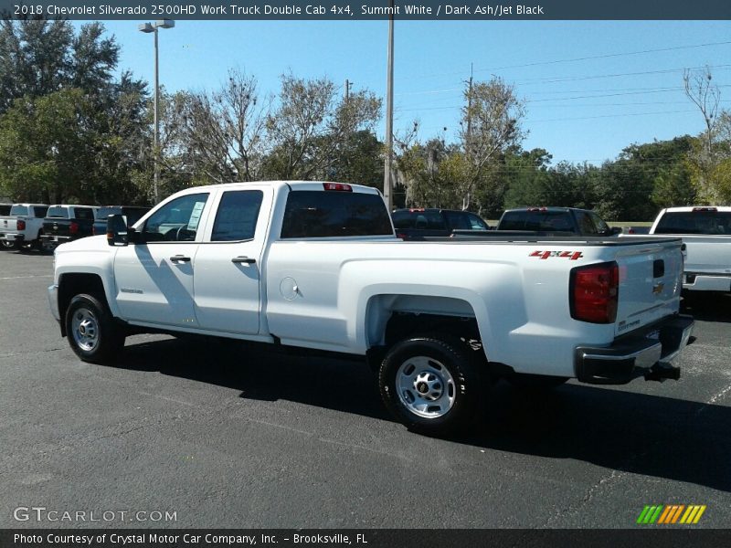 Summit White / Dark Ash/Jet Black 2018 Chevrolet Silverado 2500HD Work Truck Double Cab 4x4