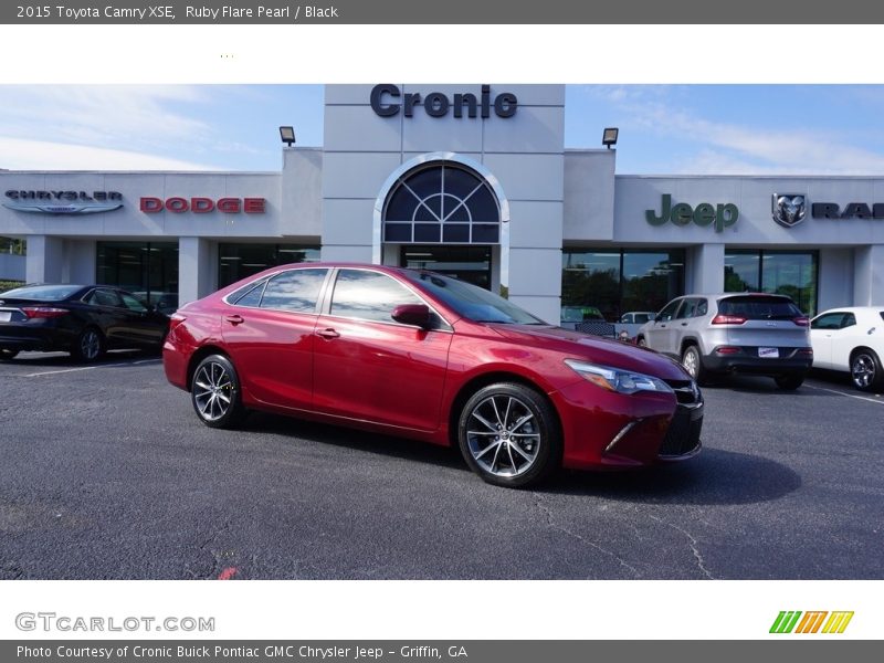 Ruby Flare Pearl / Black 2015 Toyota Camry XSE