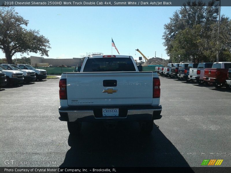 Summit White / Dark Ash/Jet Black 2018 Chevrolet Silverado 2500HD Work Truck Double Cab 4x4