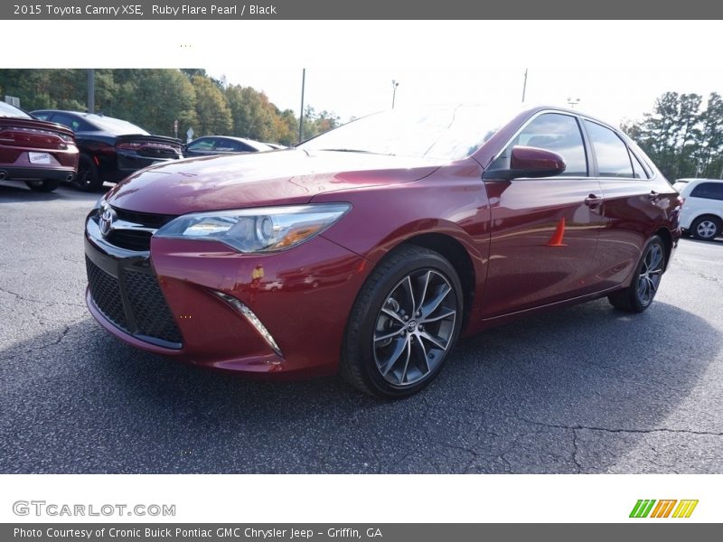 Ruby Flare Pearl / Black 2015 Toyota Camry XSE