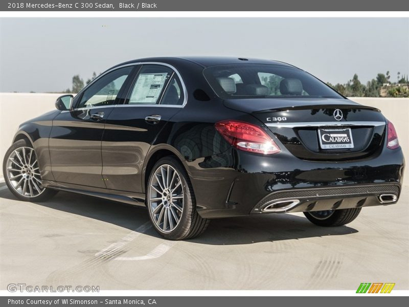 Black / Black 2018 Mercedes-Benz C 300 Sedan
