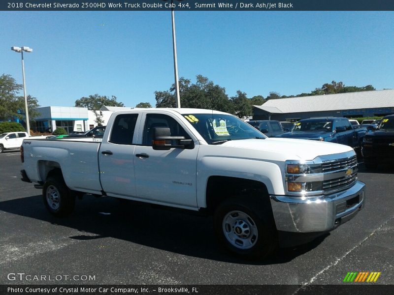 Summit White / Dark Ash/Jet Black 2018 Chevrolet Silverado 2500HD Work Truck Double Cab 4x4