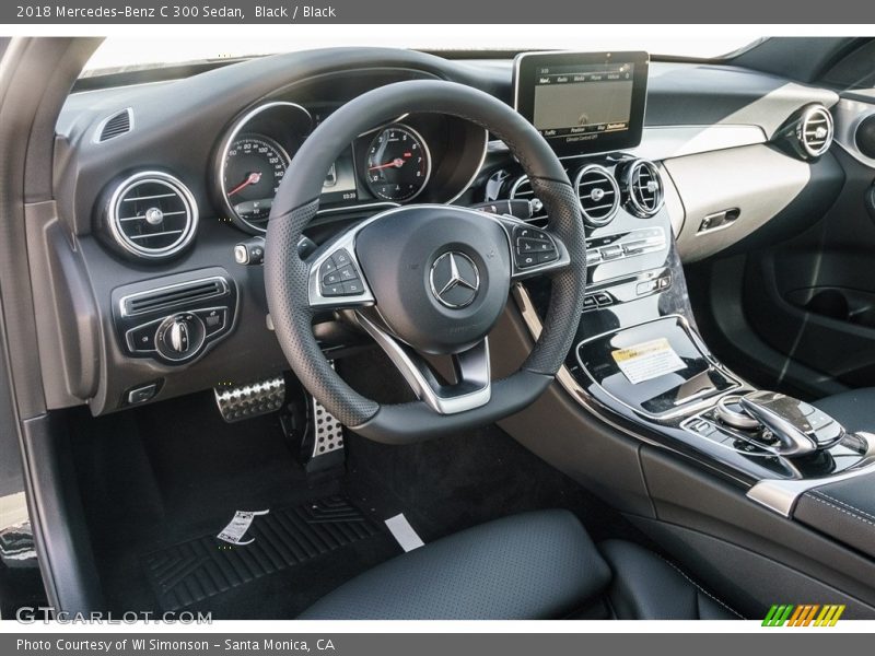 Black / Black 2018 Mercedes-Benz C 300 Sedan