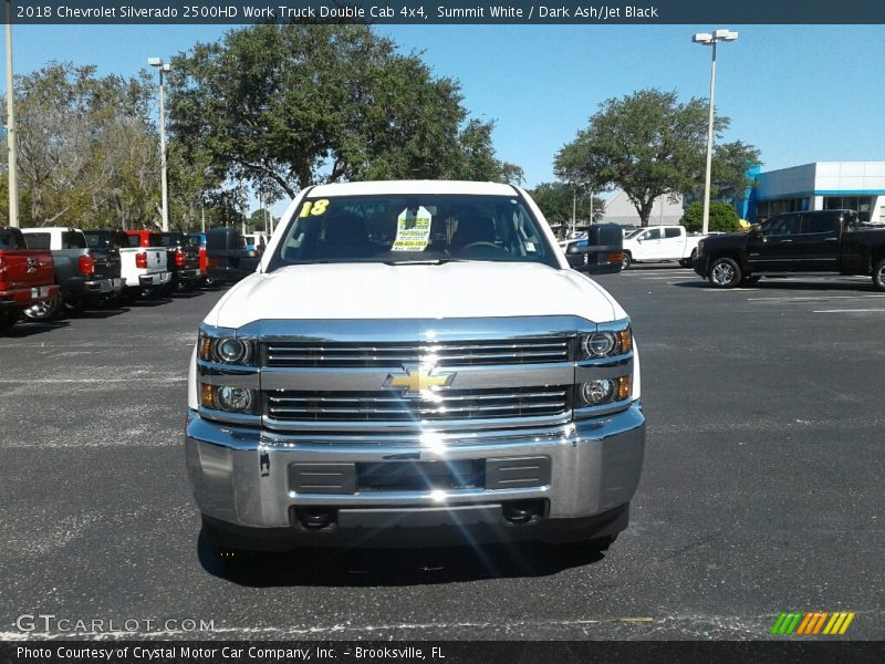 Summit White / Dark Ash/Jet Black 2018 Chevrolet Silverado 2500HD Work Truck Double Cab 4x4