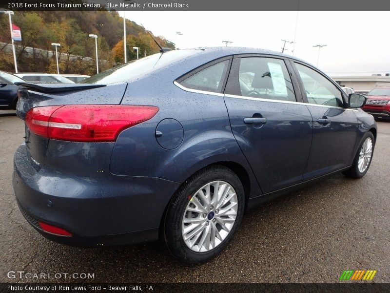 Blue Metallic / Charcoal Black 2018 Ford Focus Titanium Sedan