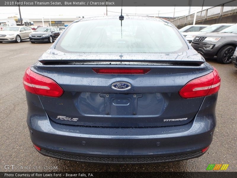 Blue Metallic / Charcoal Black 2018 Ford Focus Titanium Sedan