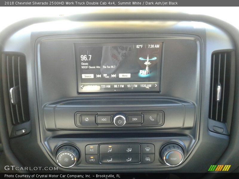 Summit White / Dark Ash/Jet Black 2018 Chevrolet Silverado 2500HD Work Truck Double Cab 4x4