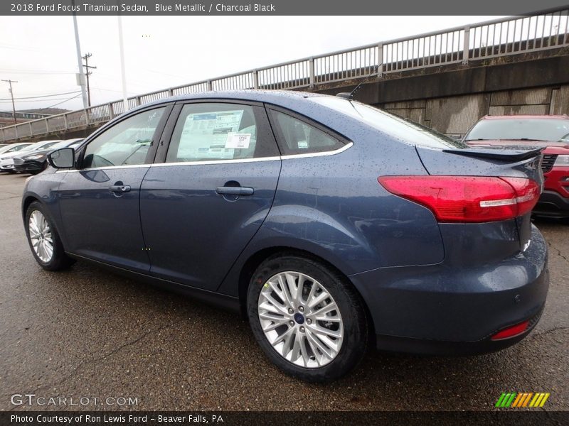 Blue Metallic / Charcoal Black 2018 Ford Focus Titanium Sedan