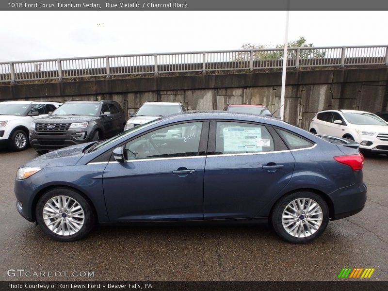  2018 Focus Titanium Sedan Blue Metallic