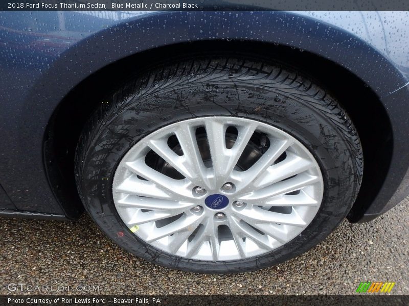Blue Metallic / Charcoal Black 2018 Ford Focus Titanium Sedan