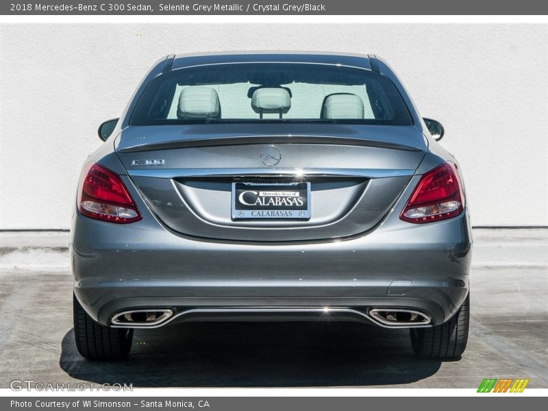 Selenite Grey Metallic / Crystal Grey/Black 2018 Mercedes-Benz C 300 Sedan