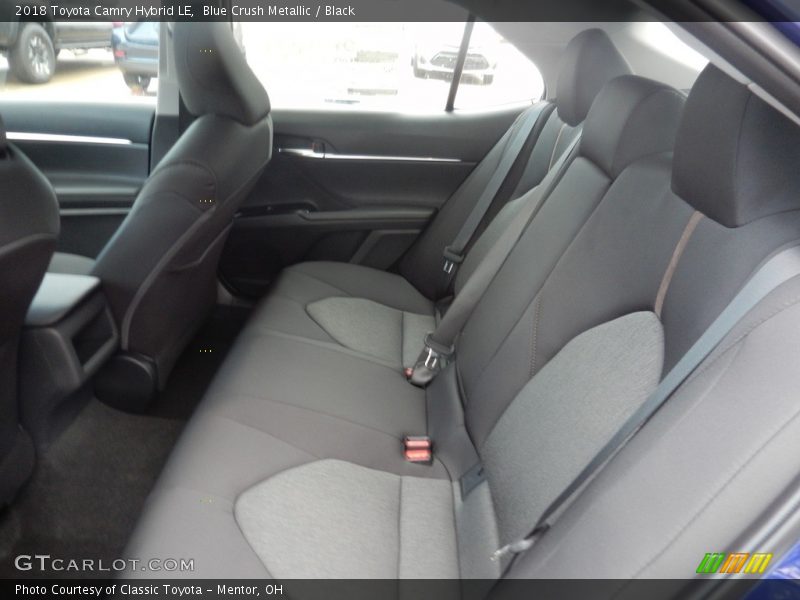 Blue Crush Metallic / Black 2018 Toyota Camry Hybrid LE
