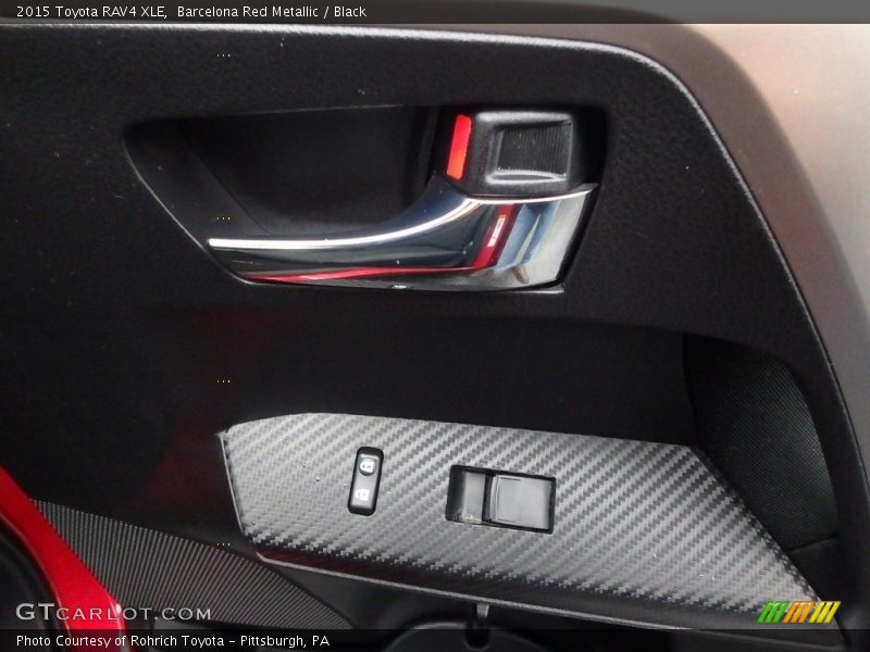 Barcelona Red Metallic / Black 2015 Toyota RAV4 XLE