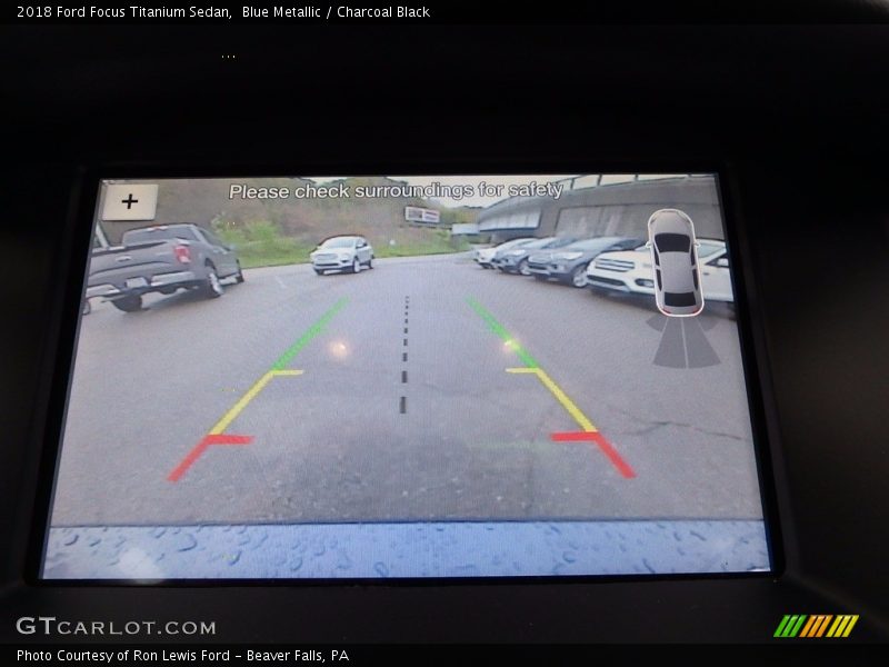 Blue Metallic / Charcoal Black 2018 Ford Focus Titanium Sedan