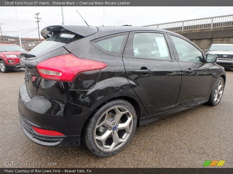 Shadow Black / Charcoal Black Recaro Leather 2018 Ford Focus ST Hatch