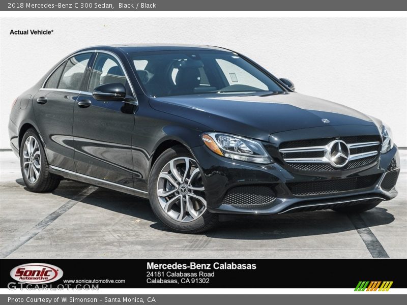 Black / Black 2018 Mercedes-Benz C 300 Sedan