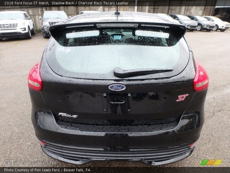 Shadow Black / Charcoal Black Recaro Leather 2018 Ford Focus ST Hatch