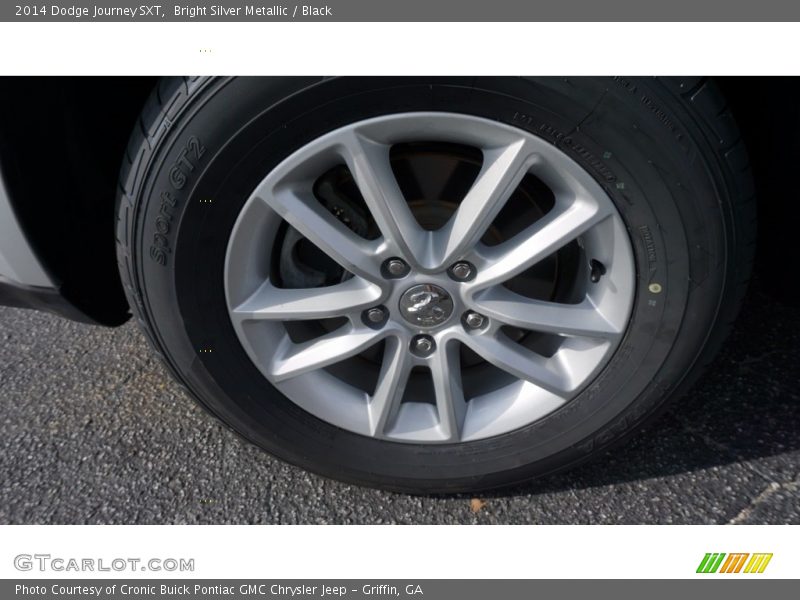 Bright Silver Metallic / Black 2014 Dodge Journey SXT