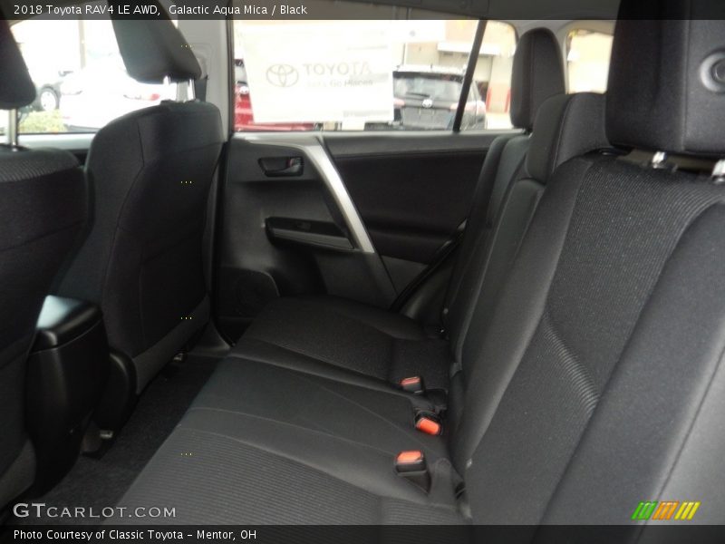 Galactic Aqua Mica / Black 2018 Toyota RAV4 LE AWD