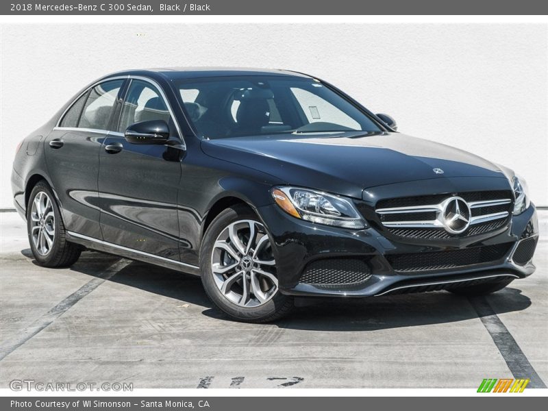 Black / Black 2018 Mercedes-Benz C 300 Sedan