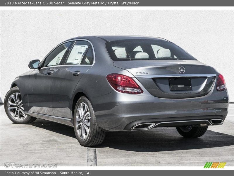 Selenite Grey Metallic / Crystal Grey/Black 2018 Mercedes-Benz C 300 Sedan
